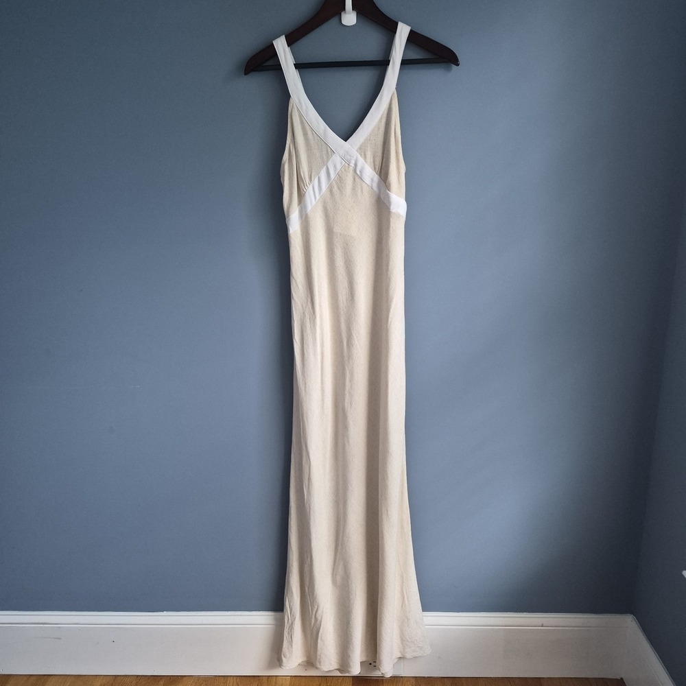 Monteau Los Angeles Linen Blend Dress Medium